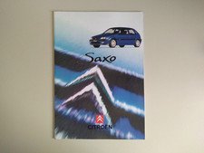 Depliant brochure Citroen Saxo 3 porte - 1996