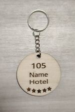 Portachiavi in legno personalizzati per alberghi B&B hotel incisione laser