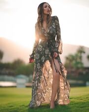 ZARA Abito Lungo Stampato Con