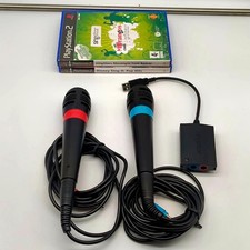 MICROFONI SINGSTAR + 2 GIOCHI - SONY PS2 PS3 PLAYSTATION 2 PLAYSTATION 3