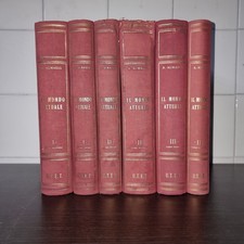 Il Mondo Attuale - 6 Volumi UTET 1954 R. Almagia Collana Completa Libri Anni 50