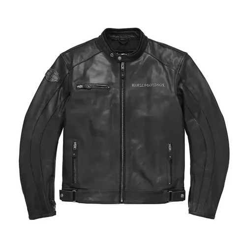 Giacca moto uomo nera vera - giacca,
