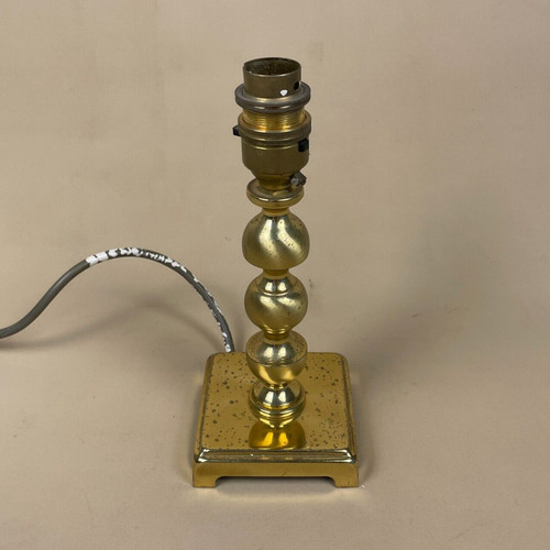 Antique brass gold metal lamp - gold,