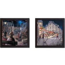 Parigi di notte incorniciata