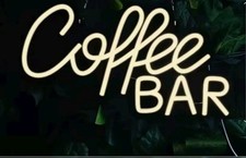 Scritta luminosa caffè bar al