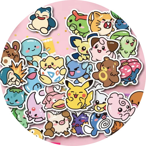 Adesivi pokemon anime - adesivi,
