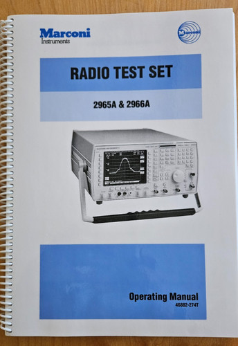 Marconi radio test set 2965a - marconi,
