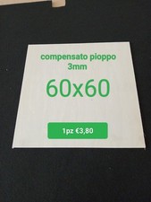 Compensato Legno Pioppo 3mm 60x60