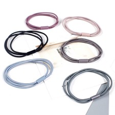 5 Fascette Per Capelli Elastici Elastici Per Coda Di Cavallo A Tre Strati ☆