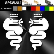 coppia adesivo SERPENTE ALFA ROMEO biscione prespaziato,auto,moto
