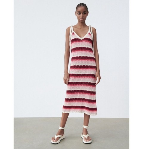 Abito midi zara righe - zara,