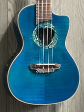 Luna Dolphin Ukulele Flame top