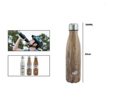 Borraccia termica 500 ml Nuova Bottiglia Termica Venatura Di Legno Opaco