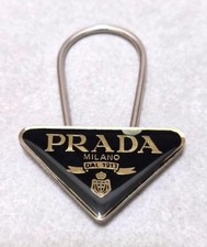 PRADA Key Ring metal Black