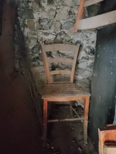 VECCHIE SEDIE in legno da