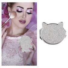 Specchio Trucco Creativo Chic Forma Gatto Donna Viaggio Portatile Pieghevole Specchio