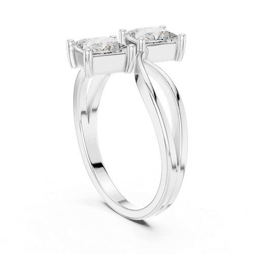 Anello princess vvs1 d - anello, 1,2
