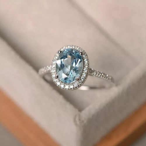 Elegante anello oro bianco - elegante,