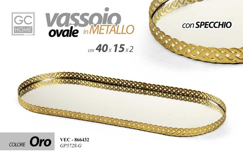 Vassoio scrivania metallo - vassoio,