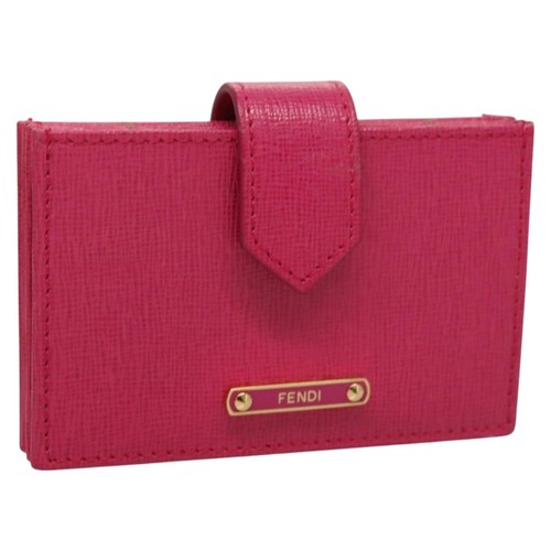 Fendi porta carte pelle oro - porta,