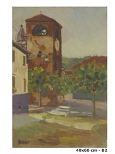 Quadro olio firmato bert - ad,