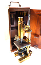 EXC+++ RARE+++ 1888 F. Koristka brass Original Microscopio Microscope Made Italy