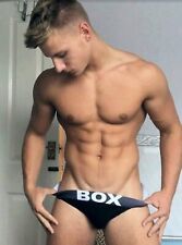 Slip Uomo Nuovo Sexy "BOX MENSWEAR" Nero con Marsupio Migliorante - Interesse Gay