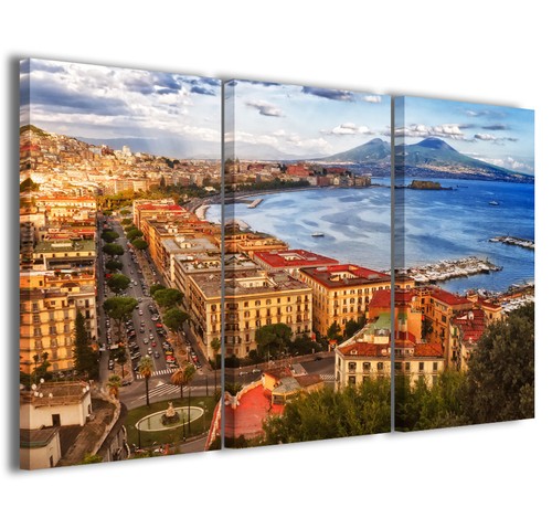 Stampe tela napoli vesuvio - napoli,