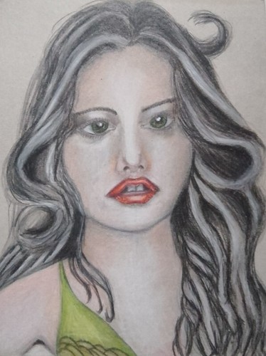 Quadro moderno volto donna - volto, di