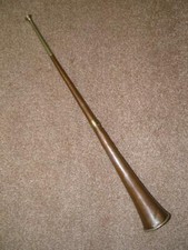 Corno carrozza cavalli rame