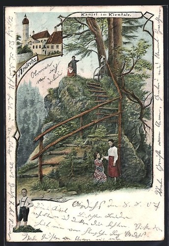 Cartolina andechs pulpito - andechs,,