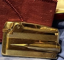 Accendino RONSON “ADONIS” Placcato in Oro con Freccia MAI USATO da Collezione