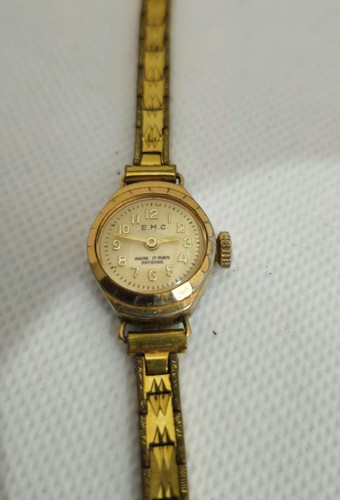 Montre emc plaque - montre, or