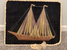 Vtg String Art Nautical