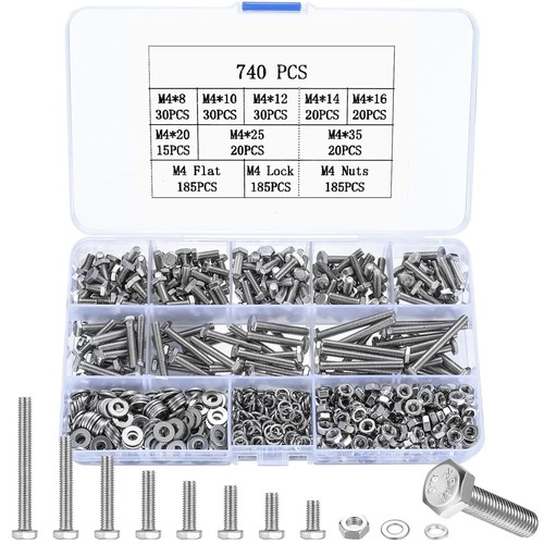 740 pezzi bulloni set - bulloni, e