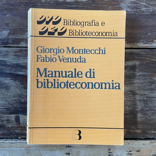 Manuale biblioteconomia - biblioteconomia,