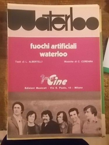 Spartito waterloo fuochi - spartito,