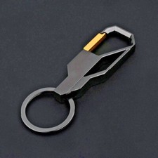 PORTACHIAVI TASCHINO IN METALLO NERO FIBBIA GANCCIO KEYRING METAL BLACK