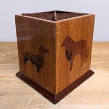 Vintage Dog Pen Holder Pot
