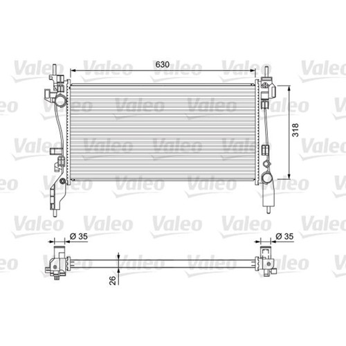 Radiatore valeo raffreddamento - valeo,