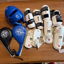 Attrezzatura Kit Taekwondo Bambini#casco Paracolpi Braccia Gambe Colpitori