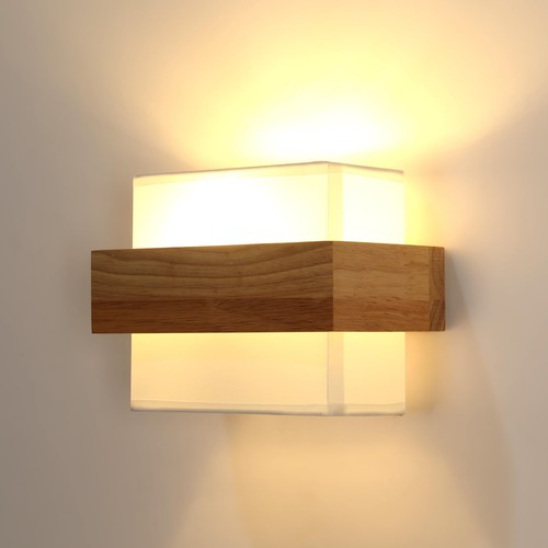 Applique parete legno e27 - applique,
