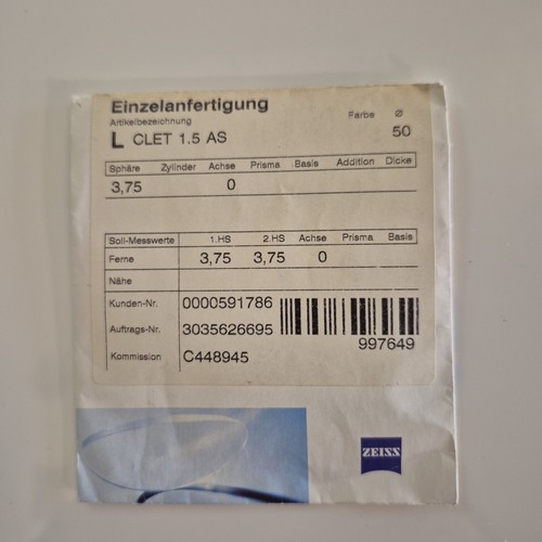 Zeiss lente monofocale cr39 - monofocale,