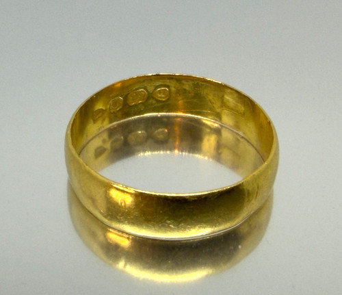 Antica fede nuziale - in, oro