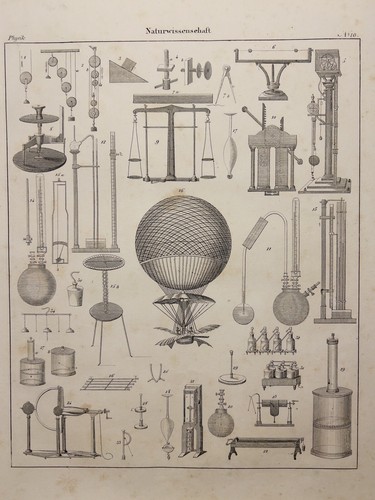 Litografia antica 1833 fisica - litografia,