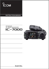 Icom 7000 instruction - ic-7000,