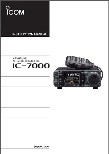 Icom 7000 manuale - icom, ic-7000