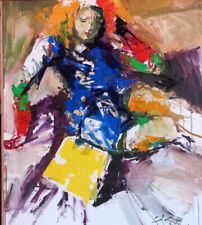 olio su tela 60 x70 donna sdraiata firmato discdepolo girardi,