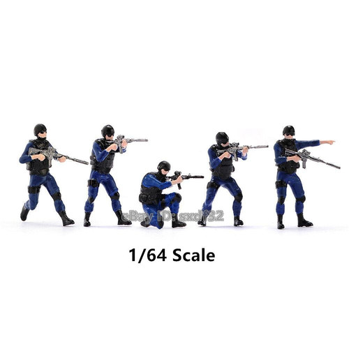 Pezzi miniature polizia - 1/64,
