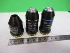 LEICA LOTTO 40X 10X 4X PARTI DEL MICROSCOPIO OBIETTIVO COME IN FOTO X9-B-67